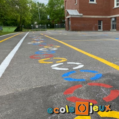 Painted Lines Rock-Paper-Scissors Schoolyard